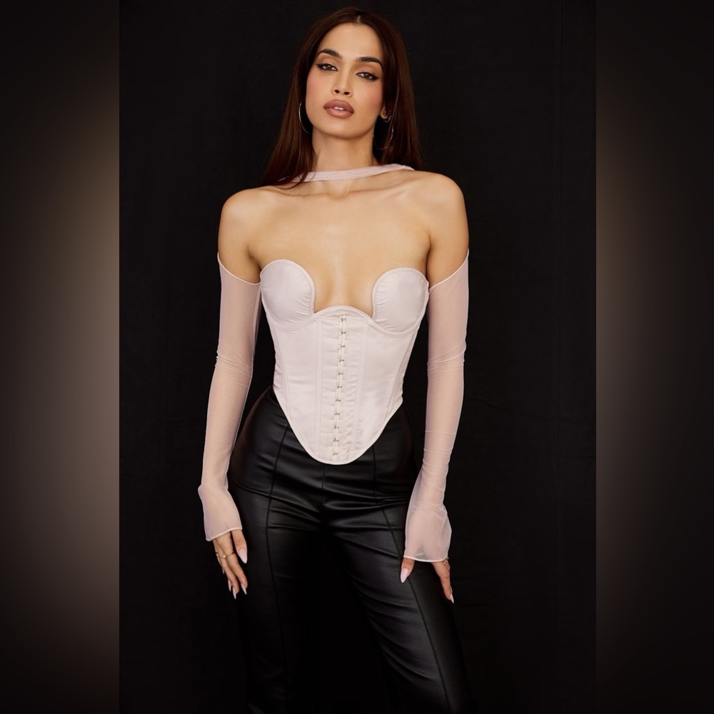 House of CB Mina Crystal Structured Corset, Size XS